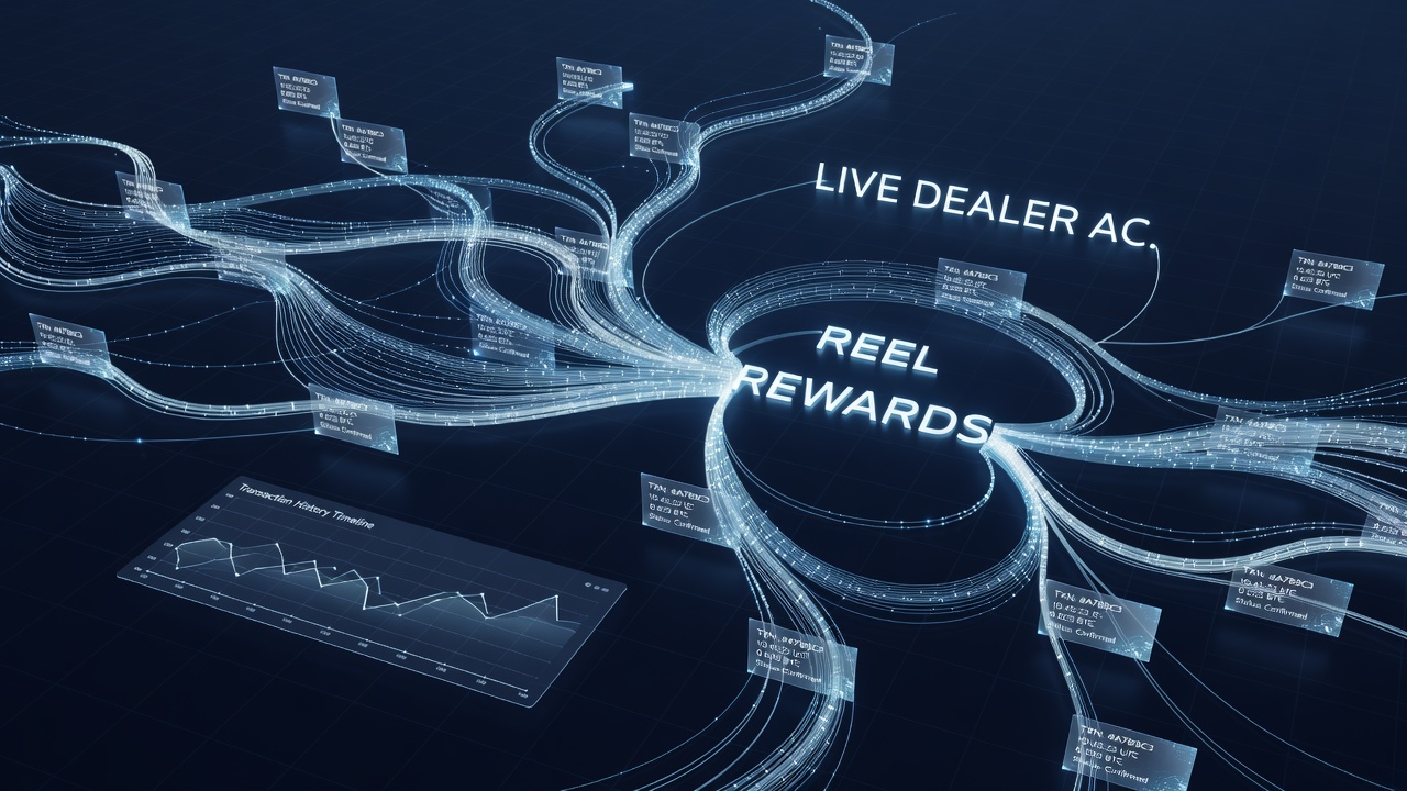 Mobile device displaying synchronized casino transaction history across slots adn live games