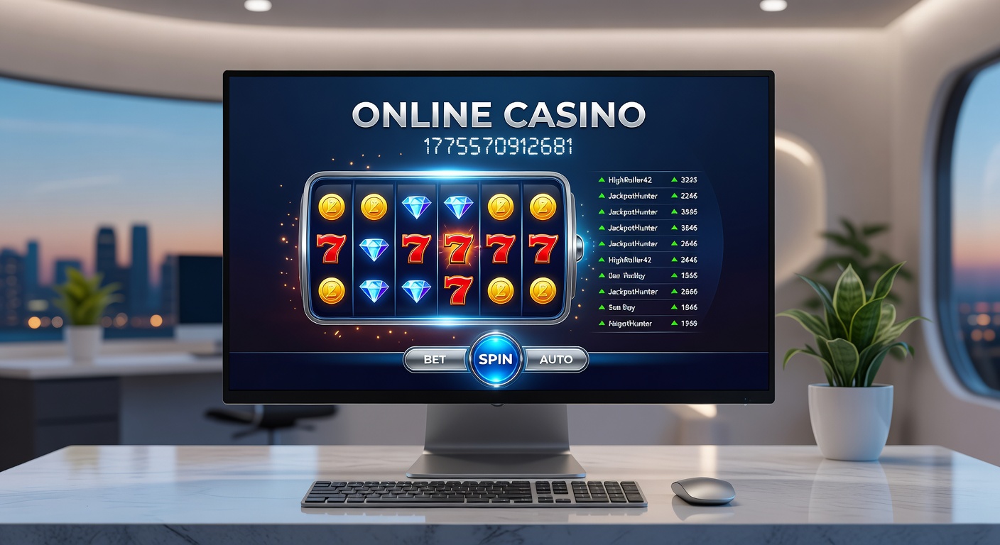 Dynamic online slot machine with cascading reels and jackpot meters glowing against a futuristic backdrop